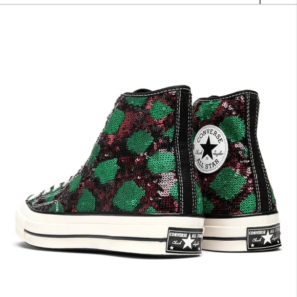 CONVERSE
ALL STAR 70 HI 'SEQUINS' - RED/GREEN/EGRET/RED/YELLOW | NWOT - Picture 3 of 6